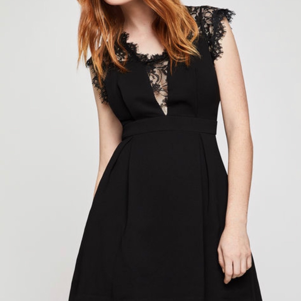 BCBGeneration Little Black Dress Lace size 6